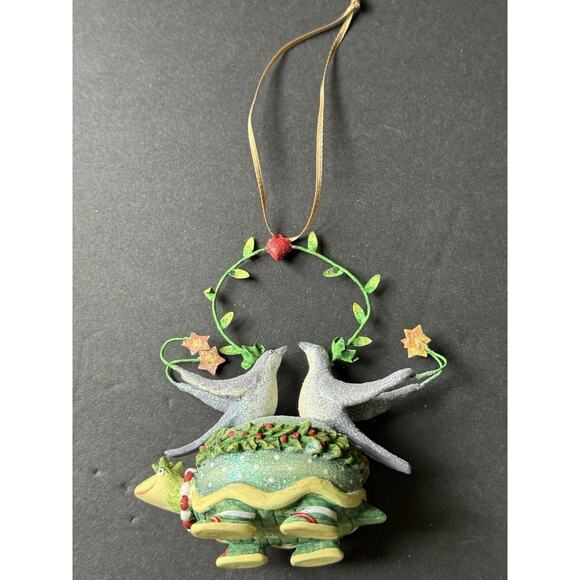 Patience Brewster Krinkles 2009 PB Two Turtle Doves Christmas Holiday Ornament - Picture 4 of 8